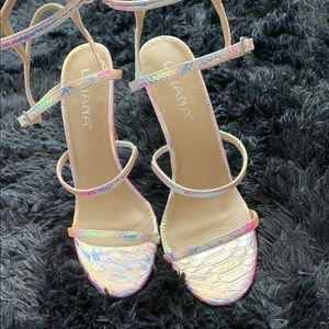 Multi-Color Strappy Heels